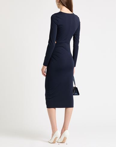 Woman Midi dress Midnight blue Size 4 Viscose, Polyamide, Elastane