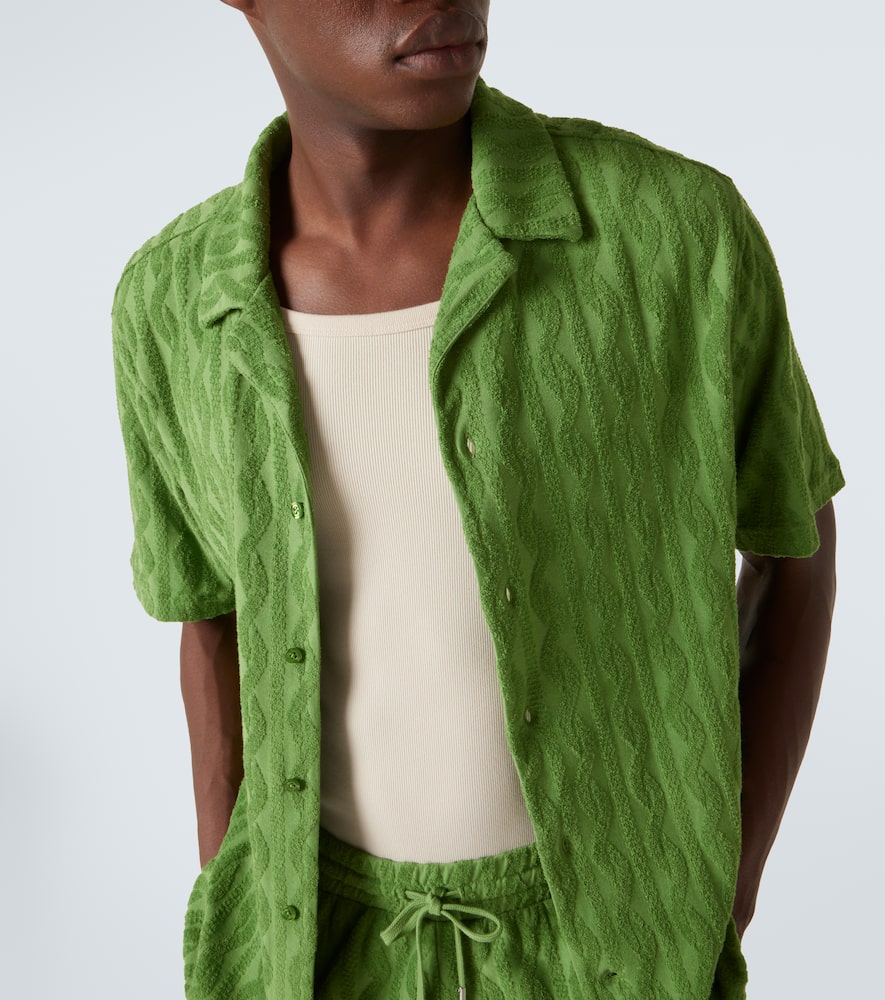 Roberto jacquard cotton terry shirt