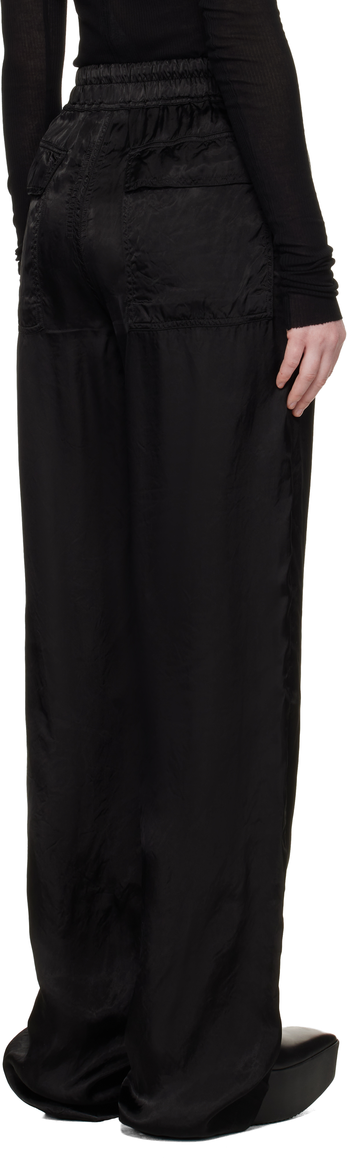 Black Temple Dietrich Drawstring Lounge Pants