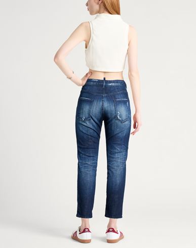 Woman Jeans Blue Size 0 Cotton, Elastane