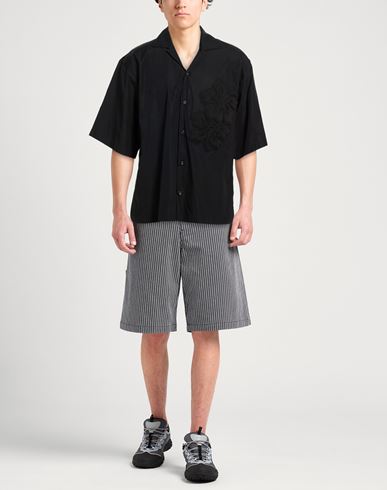 Man Shirt Black Size 36 Cotton