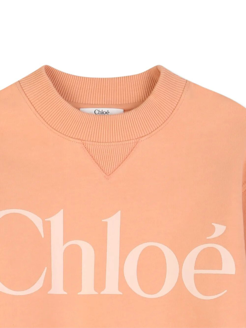 Girls Peach Logo Sweatshirt