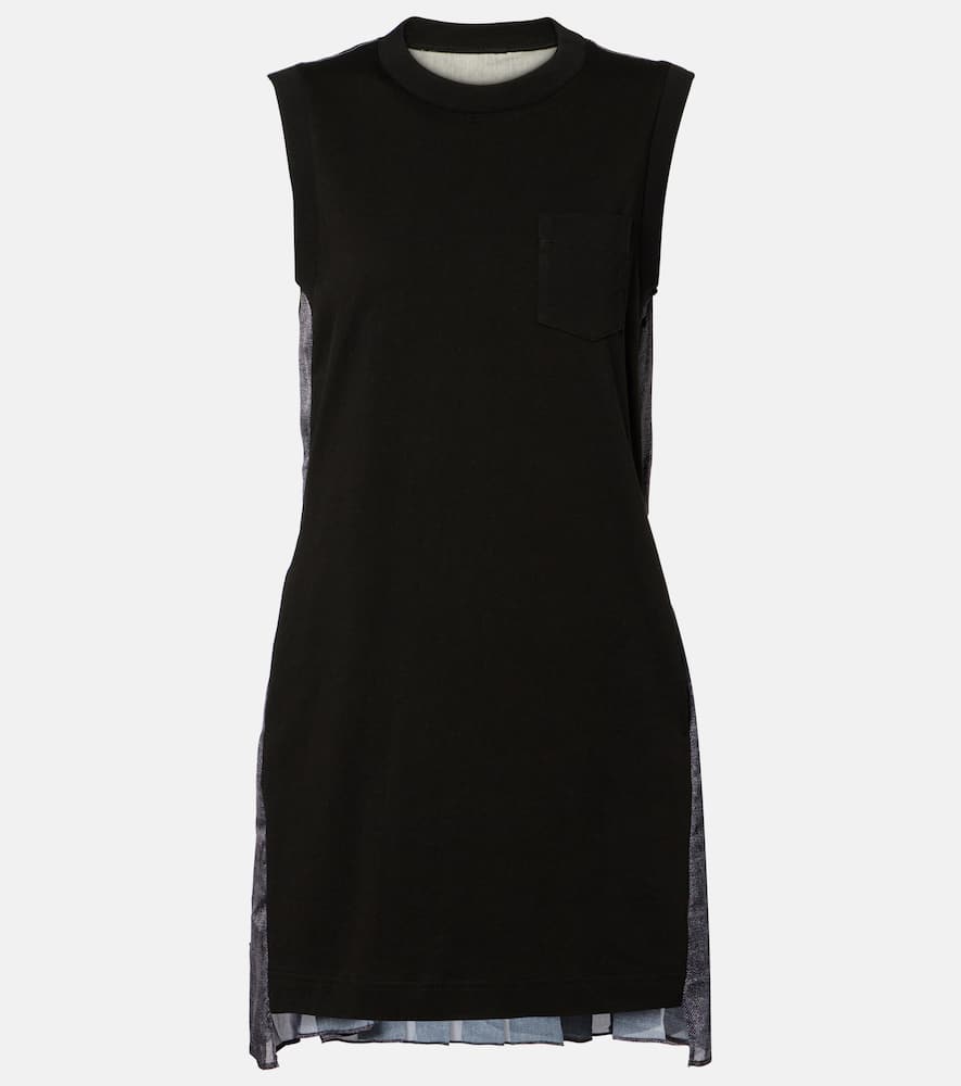 Knitted cotton minidress