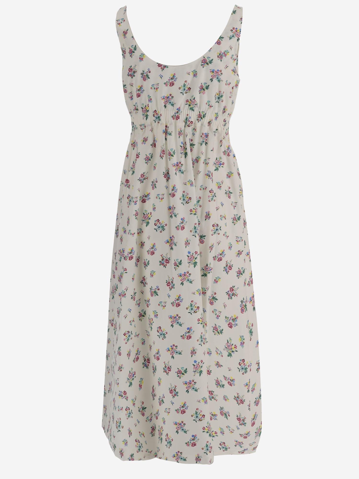Floral Cotton Dress — Multicolor