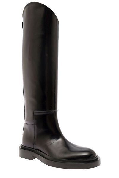 Jil Sander Asymmetric Round-Toe Boots