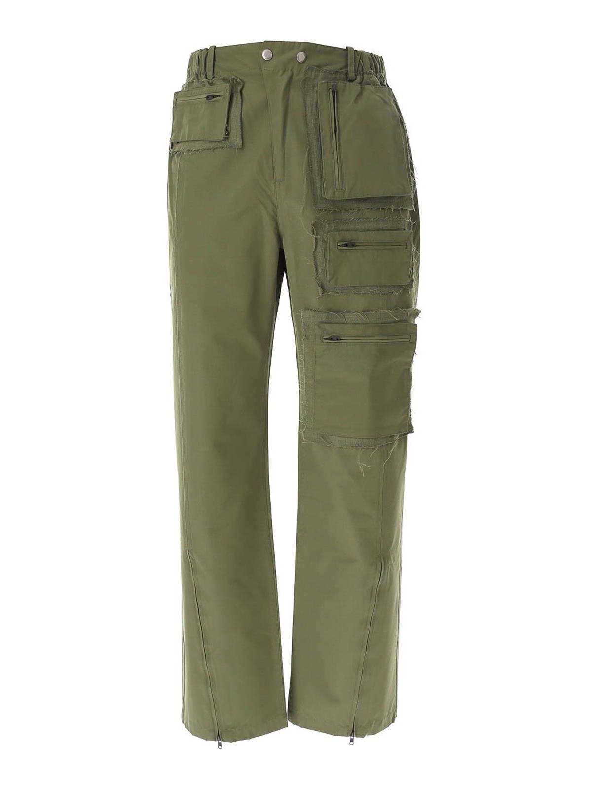 Raw Edge Multi Pocket Pants