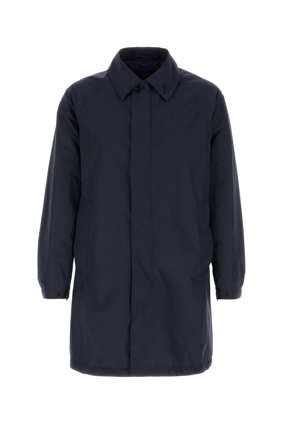 Silk Coat — Navy