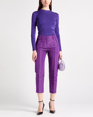 Valentino Garavani Woman Pants Purple Size 4 Silk