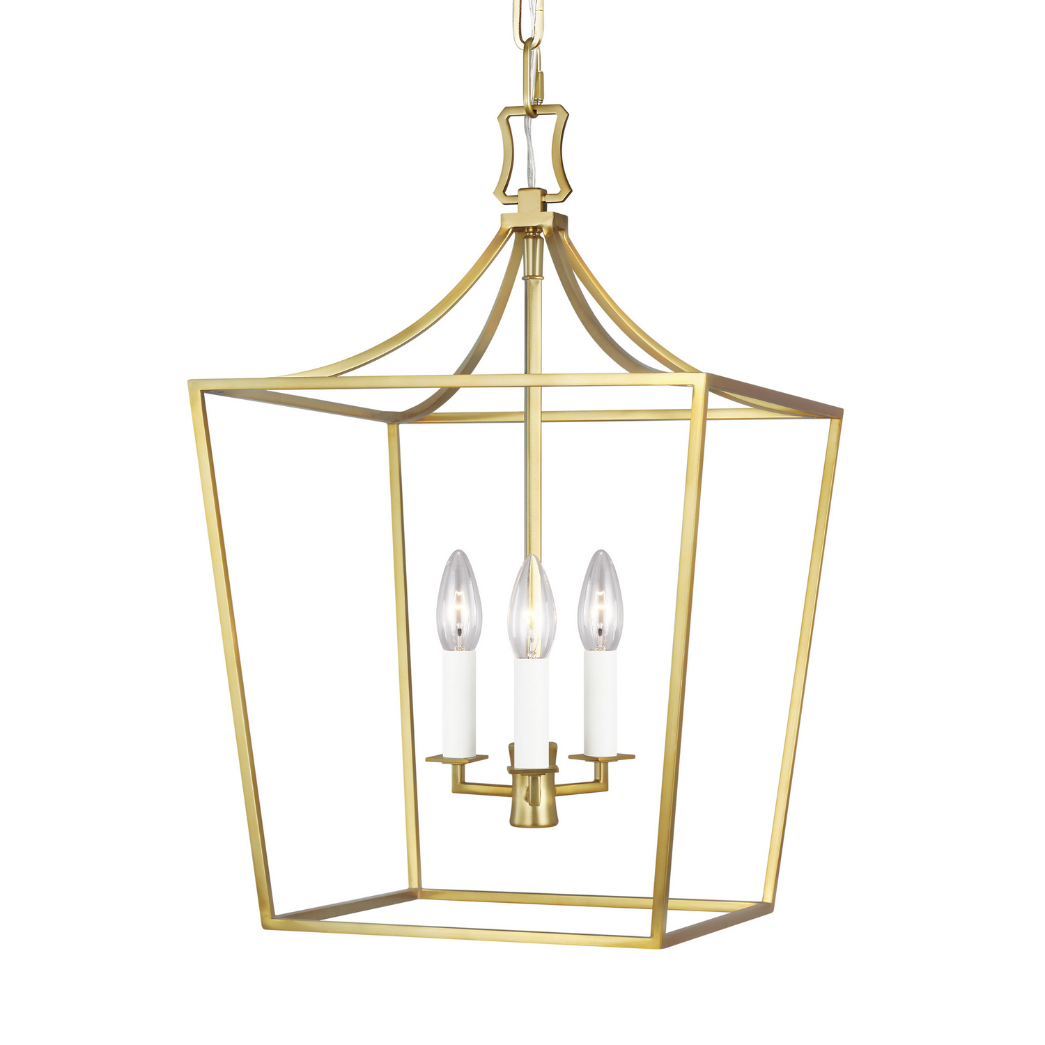 Southold 3-Light Chandelier in Burnished Brass by Chapman & Myer