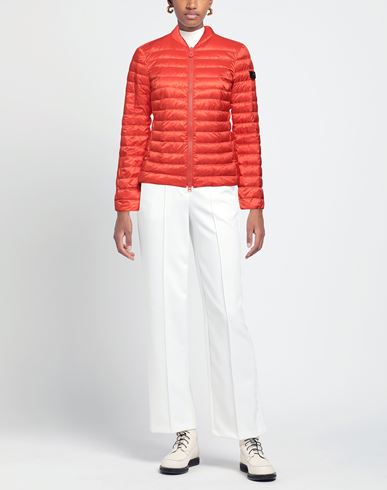 Peuterey Woman Puffer Orange Size 6 Polyester