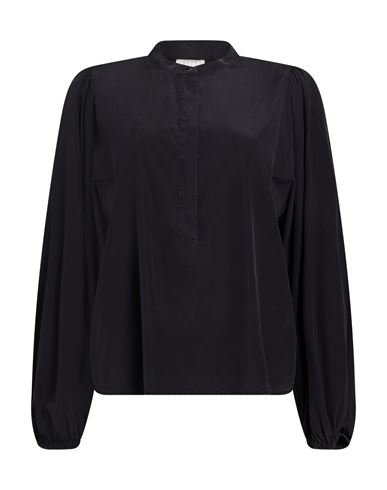 Woman Top Black Size 10 Silk, Elastane