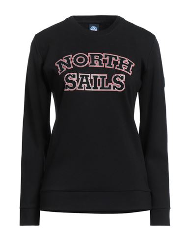 Woman Sweatshirt Black Size L Viscose, Nylon, Elastane