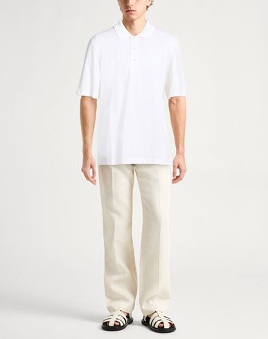 Man Polo shirt Off white Size XL Cotton