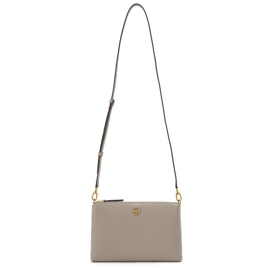 Kira Clutch In Grey Leather