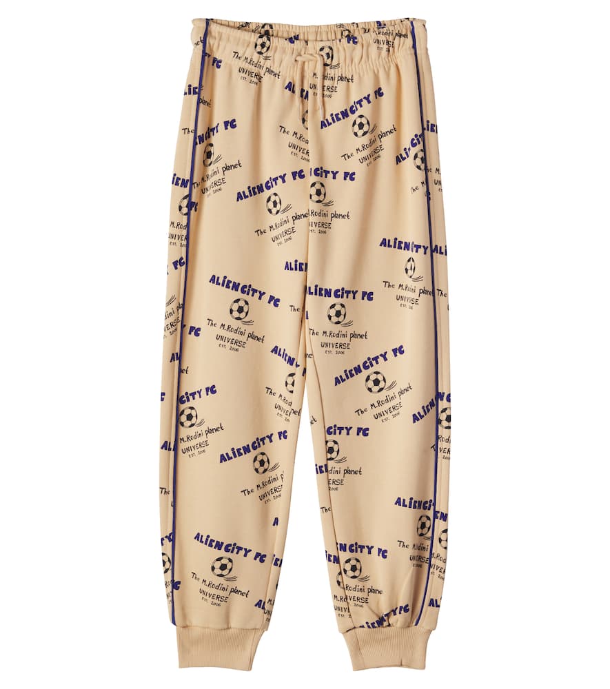 Printed cotton sweatpants