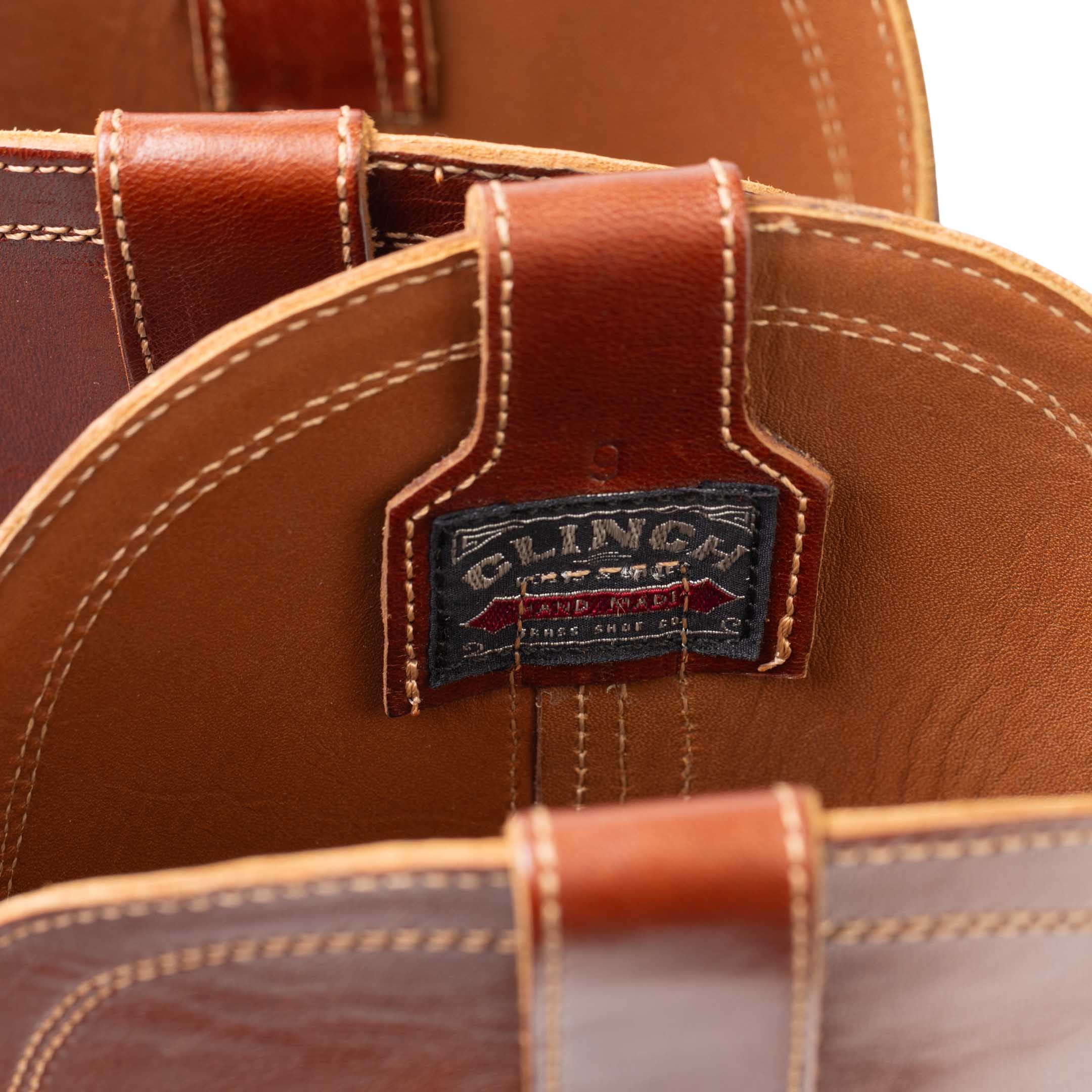 Clinch Cowboy Boots Horsehide Brown