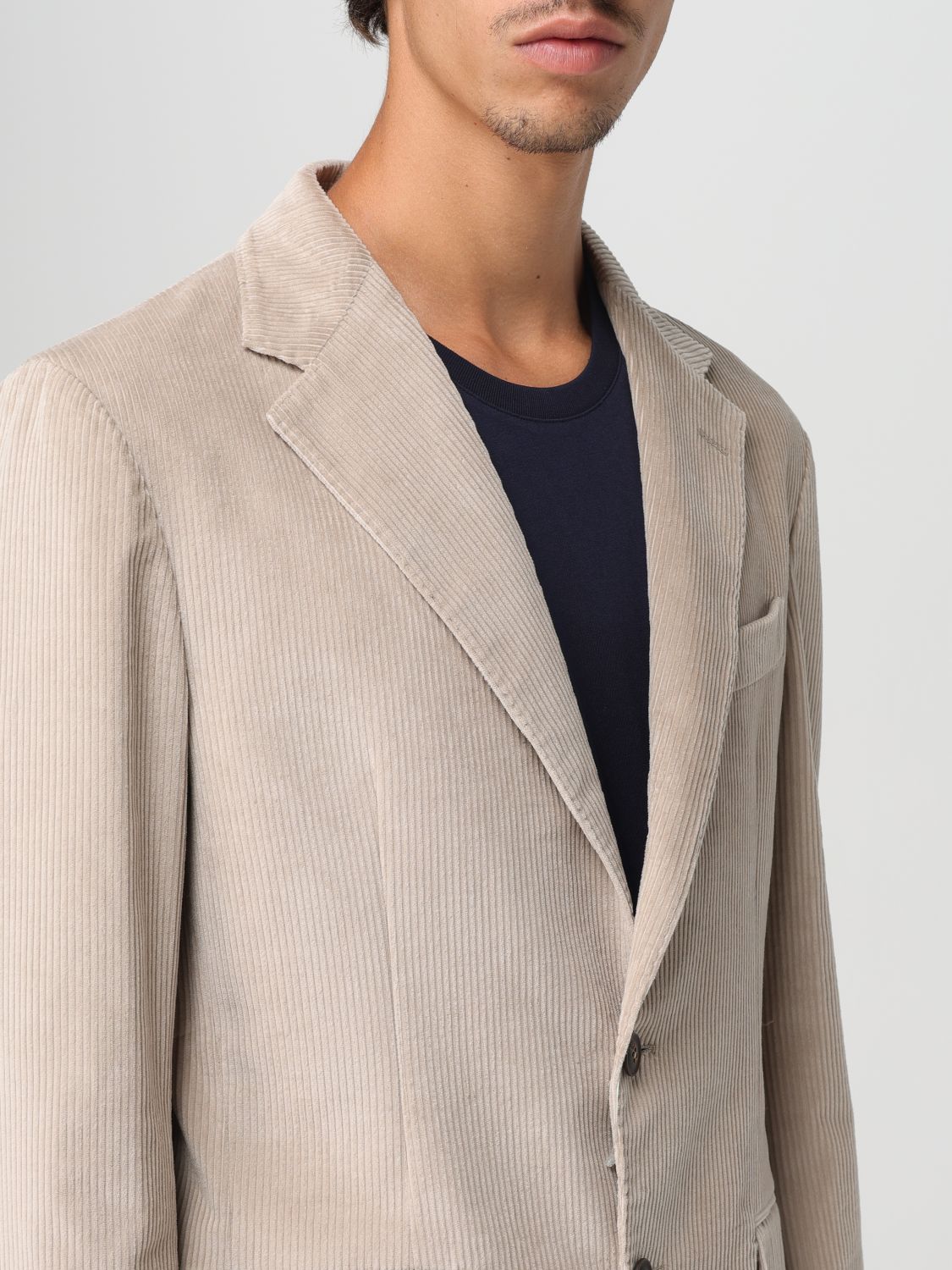 Blazer Men color Beige