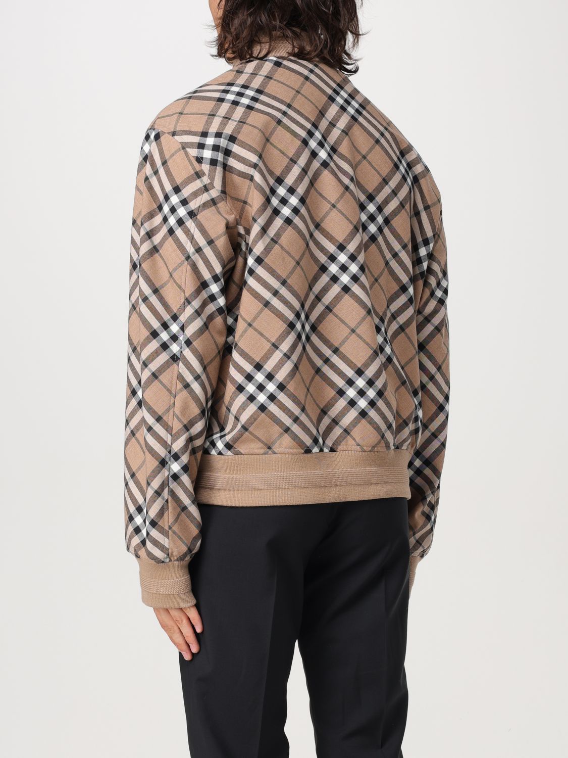 Vintage Check zip-up bomber jacket - Neutrals