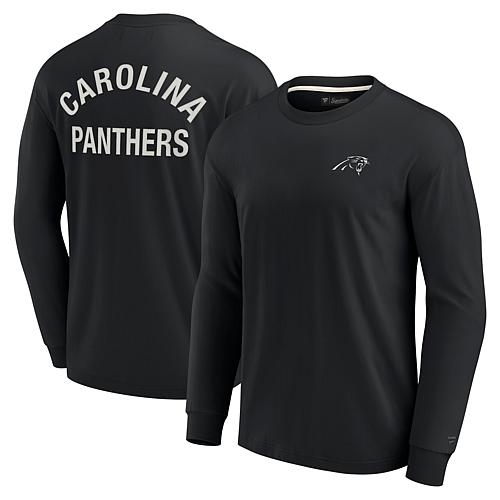 Unisex Black Carolina Panthers Super Soft Long Sleeve T-Shirt