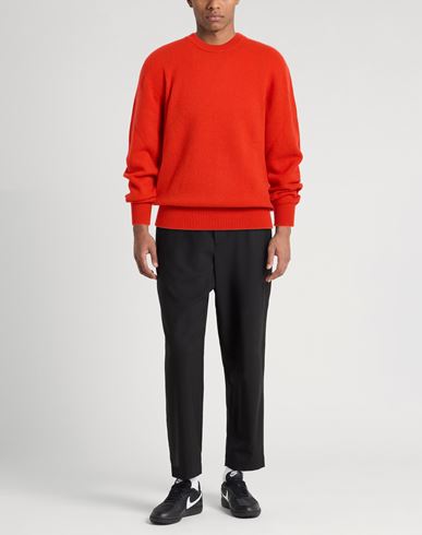 Man Sweater Tomato red Size 38 Merino Wool, Cashmere