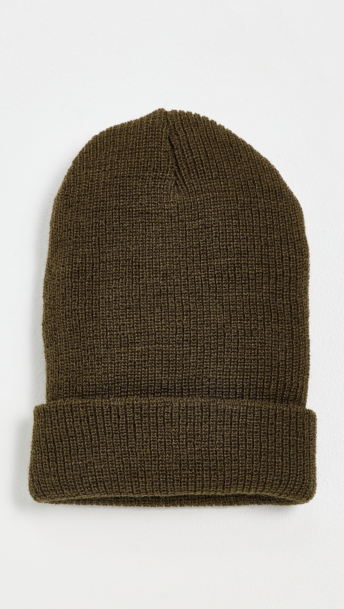 Wool Beanie Olive One Size