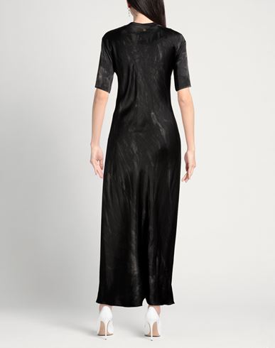 Woman Maxi dress Charcoal Size 4 Viscose, Elastane
