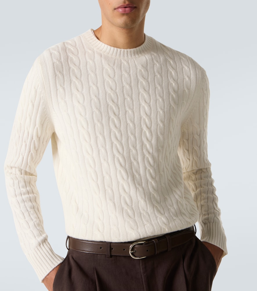 Duke Street cable-knit cashmere sweater