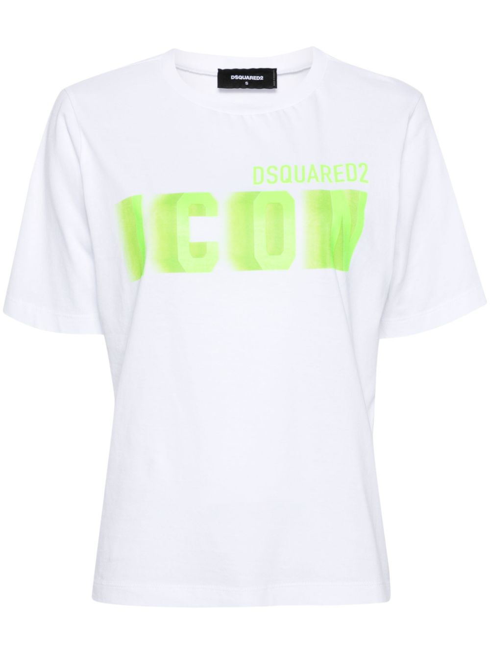 Icon Blur cotton T-shirt - White