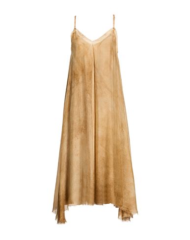 Woman Midi dress Sand Size XS Viscose