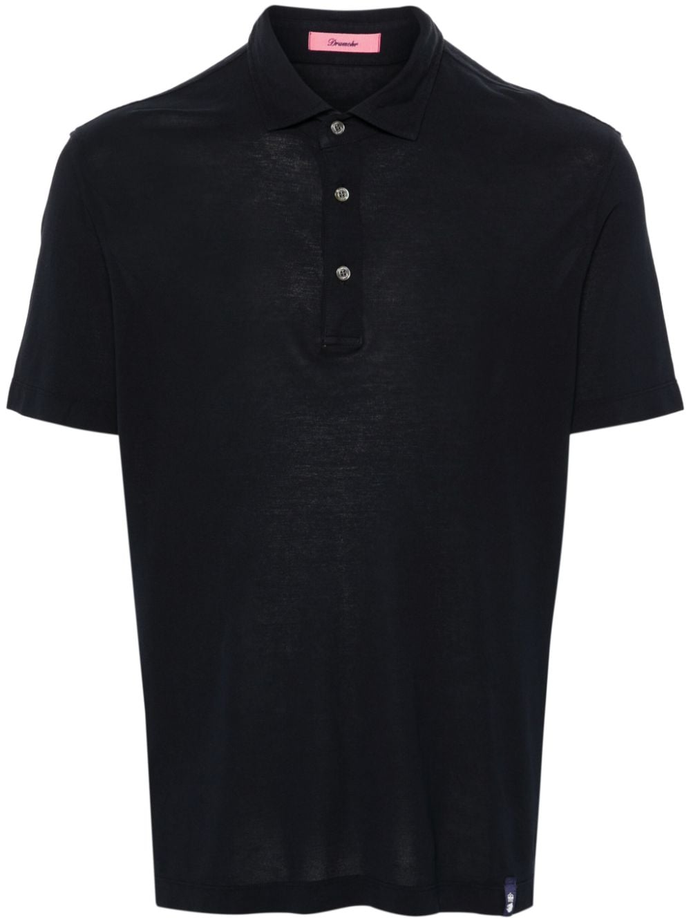 Men's Cotton Jersey Mini Logo Tag Short Sleeve T-Shirt with Straight Hem