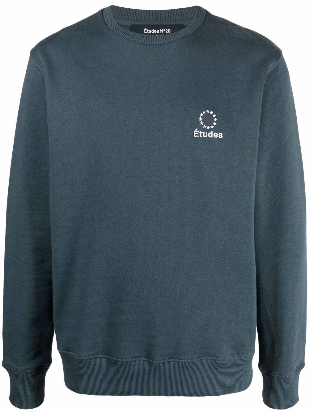 Logo-print organic cotton sweatshirt - Green