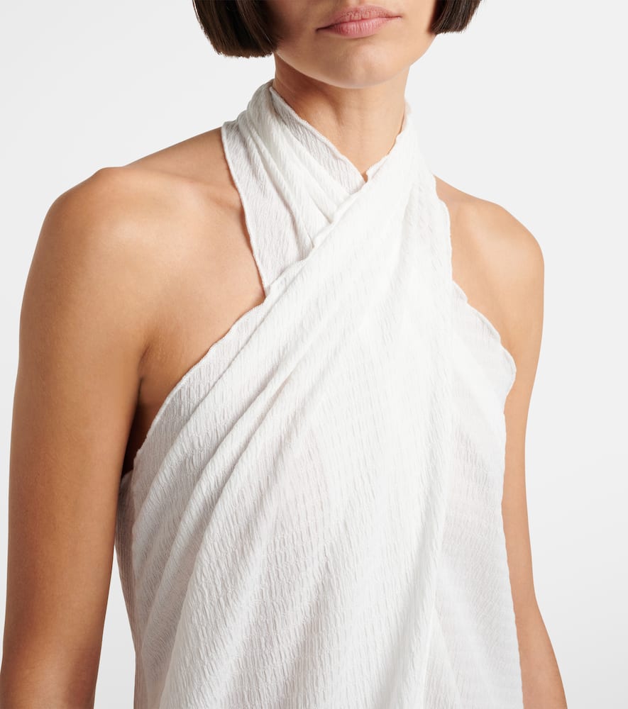 Stella sheer halterneck maxi dress