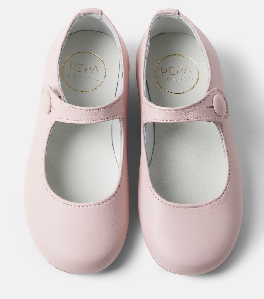 Leather Mary Jane flats