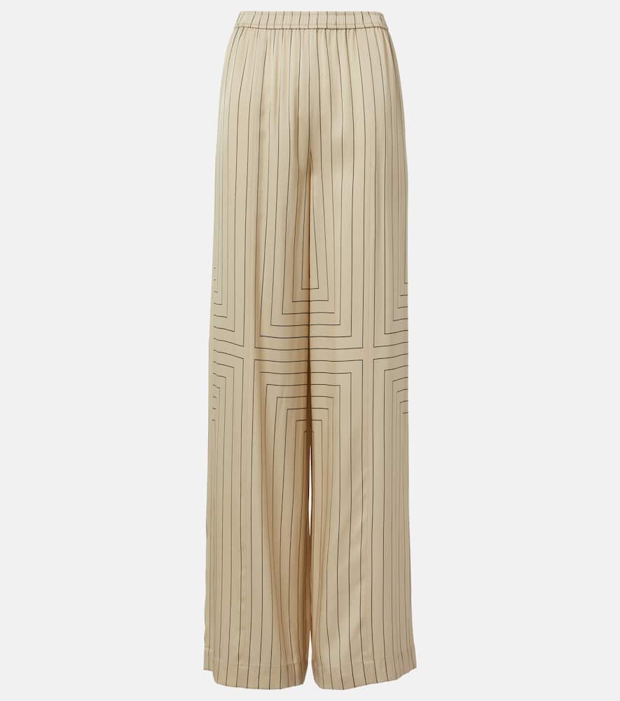 Hulin silk-blend wide-leg pants