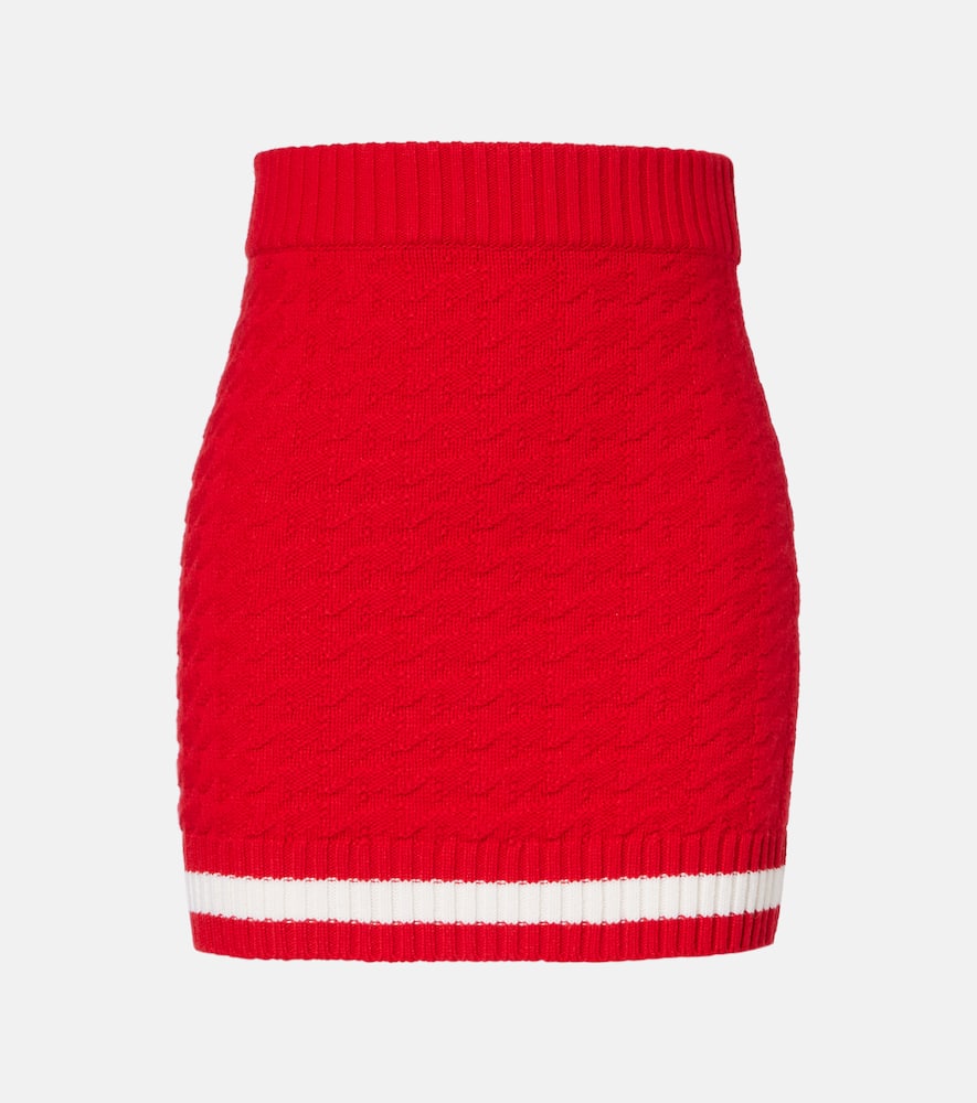 Glacier wool miniskirt