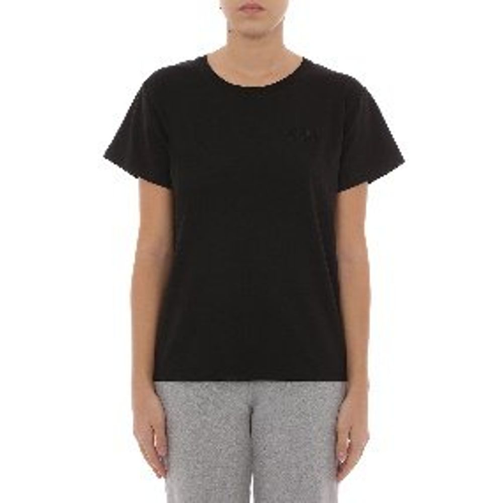 Cotton Crew-Neck T-Shirt — Black