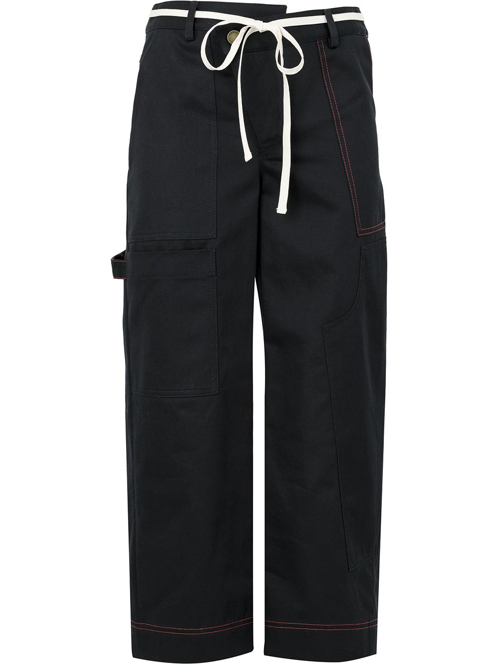 Wide leg cargo trousers - Blue