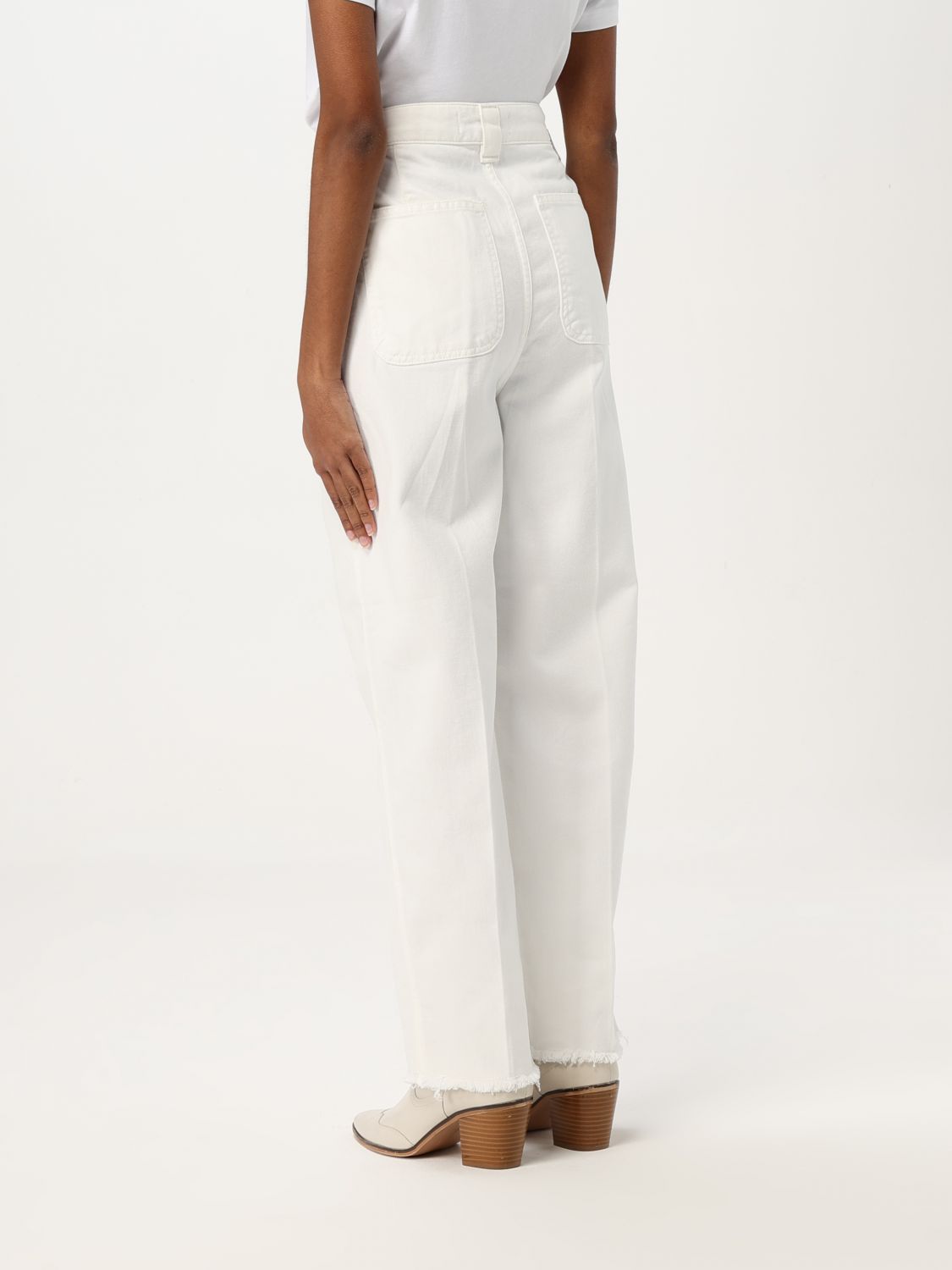 Pants PT01 Woman color White