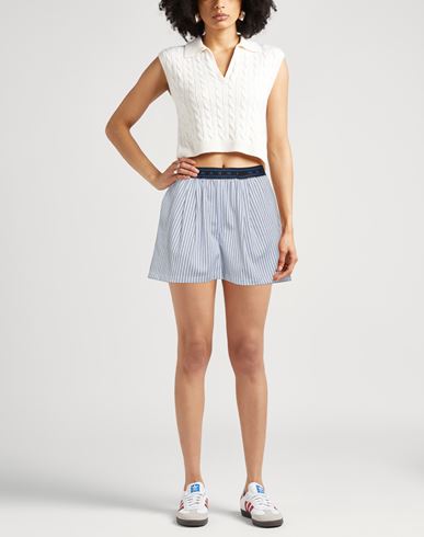 Woman Shorts & Bermuda Shorts Sky blue Size 6 Polyamide, Cotton, Viscose, Elastane