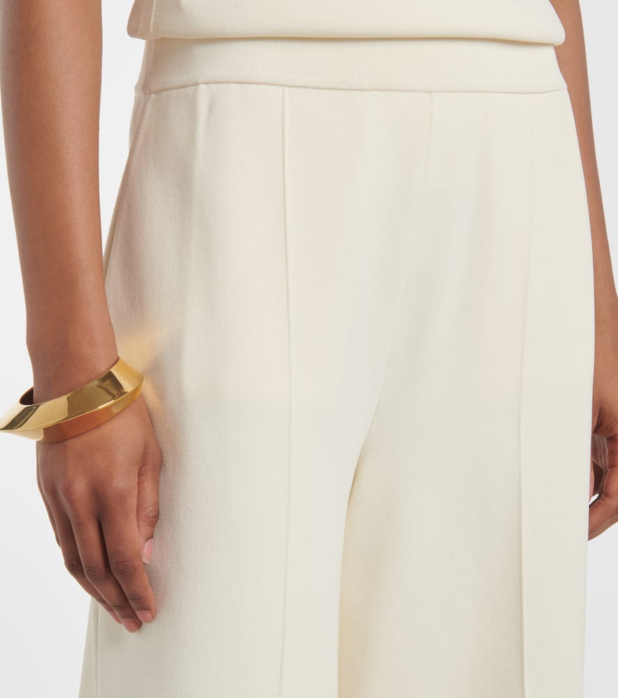 High-rise wide-leg pants