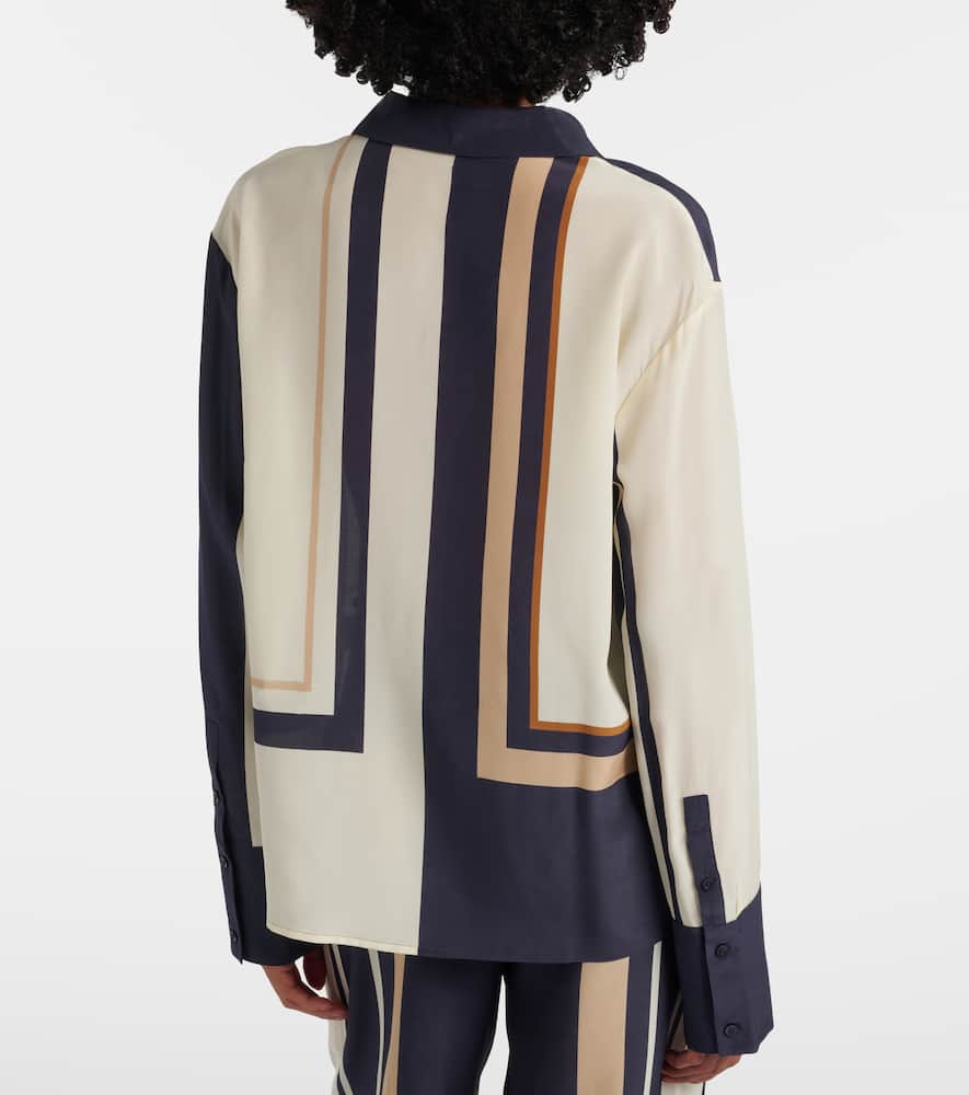 Printed silk shirt