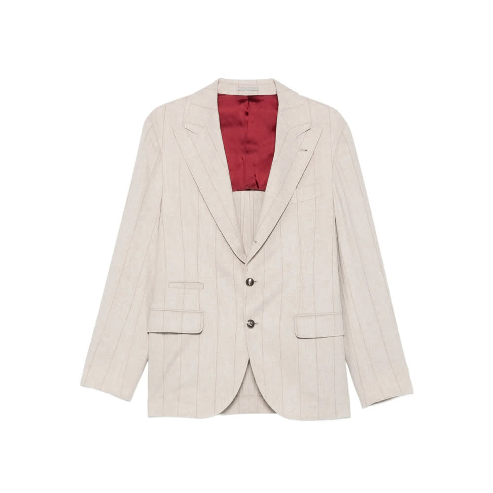 Pinstripe blazer - Neutrals