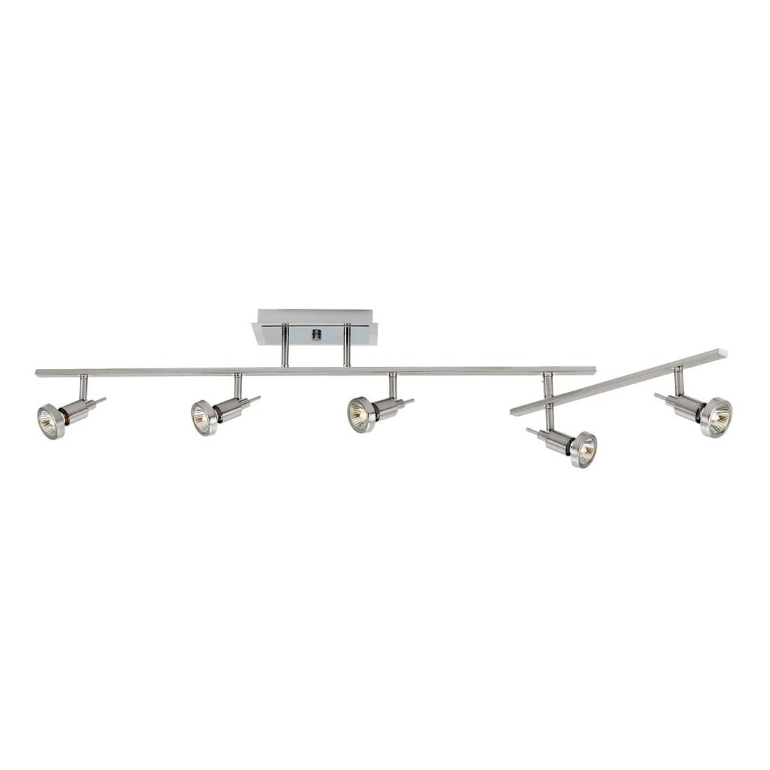 Viper 5-Light Semi-Flush in Brushed Stee