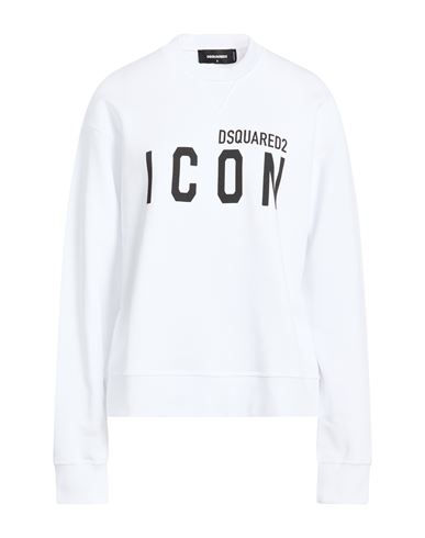 Icon Woman Sweatshirt White Size XL Cotton
