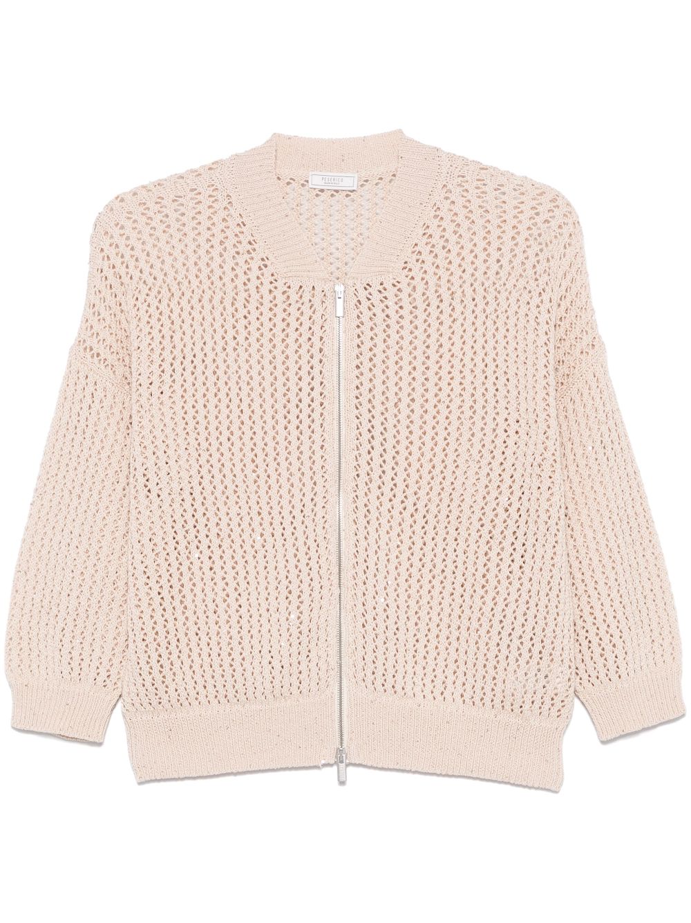 Sequin-embellished cardigan - Neutrals