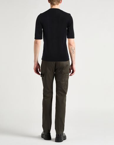Man Sweater Black Size 42 Cotton