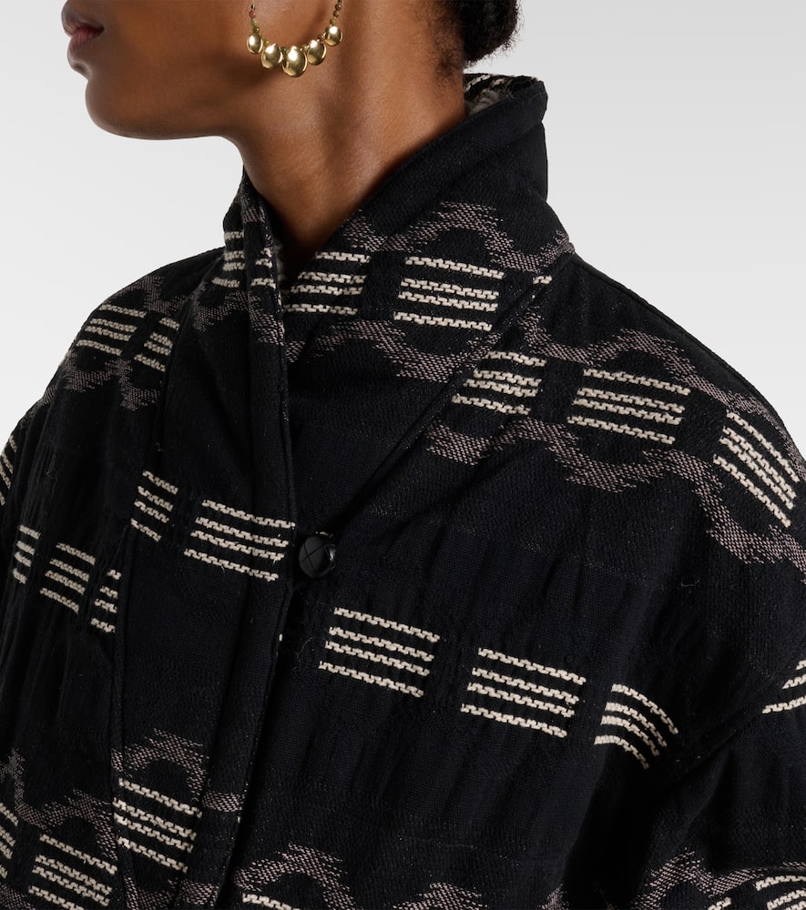 Qayla cotton-blend jacquard jacket