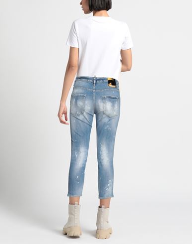 Woman Denim cropped Blue
