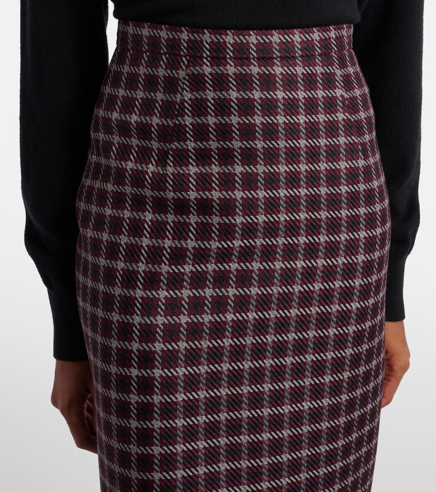 Lorelei houndstooth genzianella pencil skirt