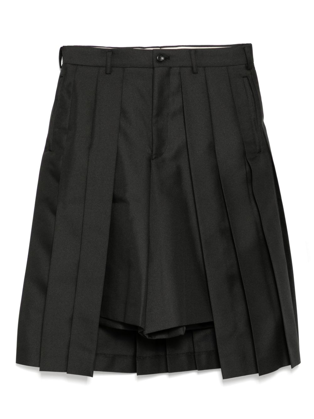 Pleated shorts - Black